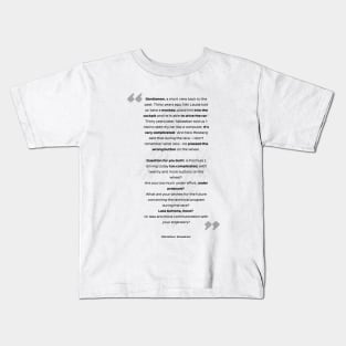 F1 quotes - longest question Kids T-Shirt